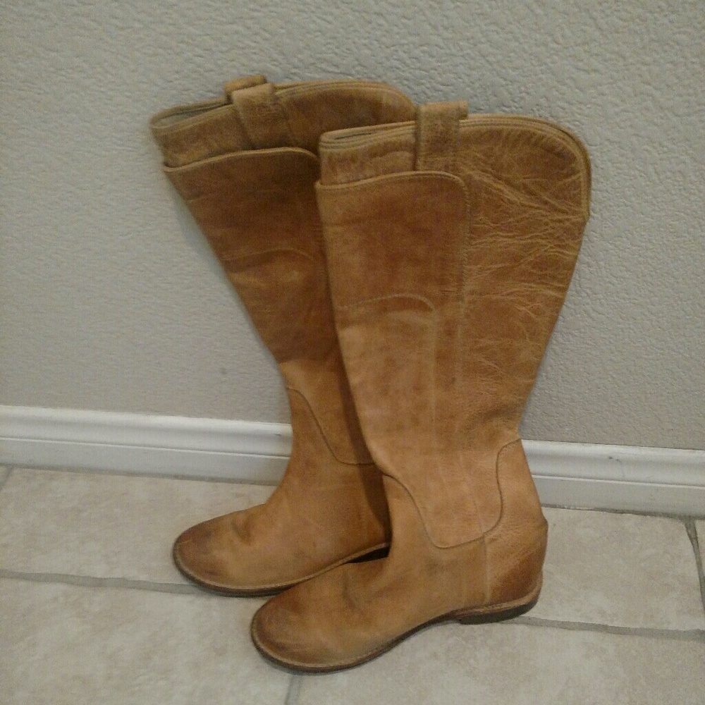 Frye Paige Boots Camel/Saddle EUC
